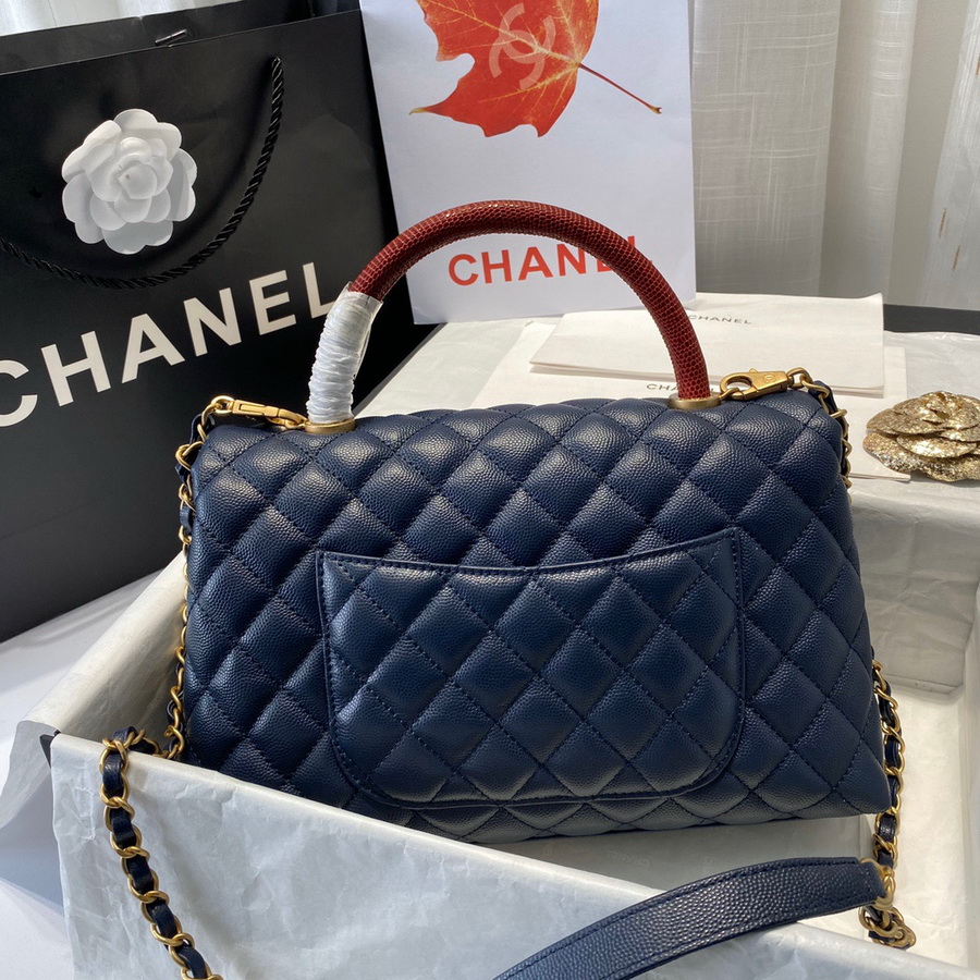 Flap Bag with Top Handle, CHANEL Handbags