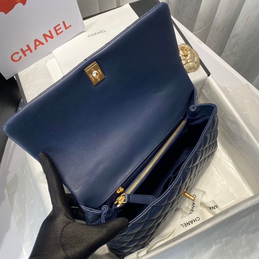 Flap Bag with Top Handle, CHANEL Handbags