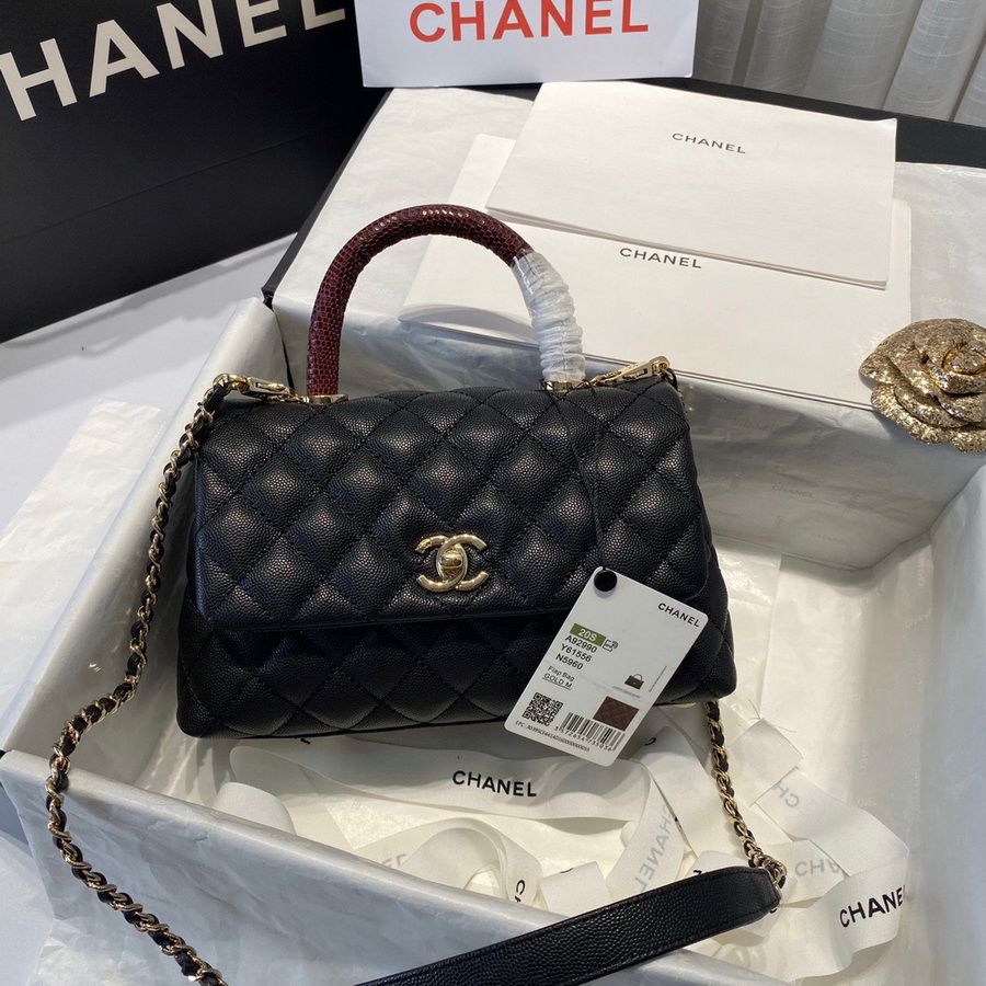 Small Flap Bag with Top Handle, CHANEL Handbags