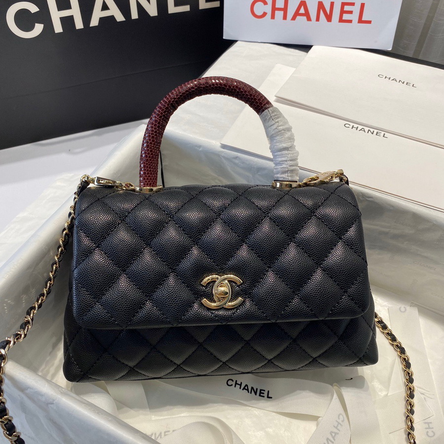 Small Flap Bag with Top Handle, CHANEL Handbags