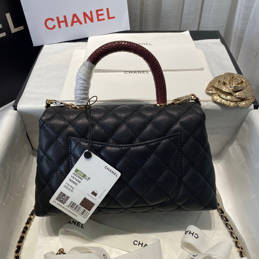 Small Flap Bag with Top Handle, CHANEL Handbags