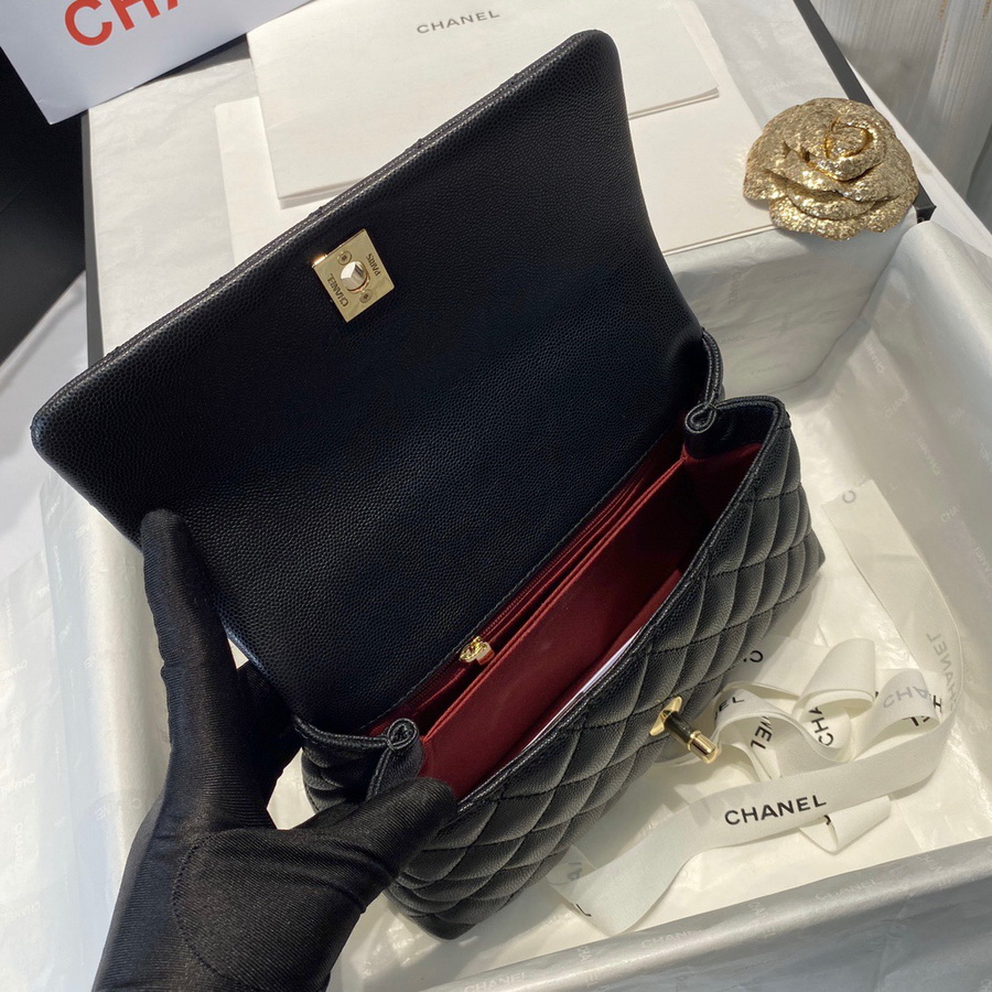 Small Flap Bag with Top Handle, CHANEL Handbags