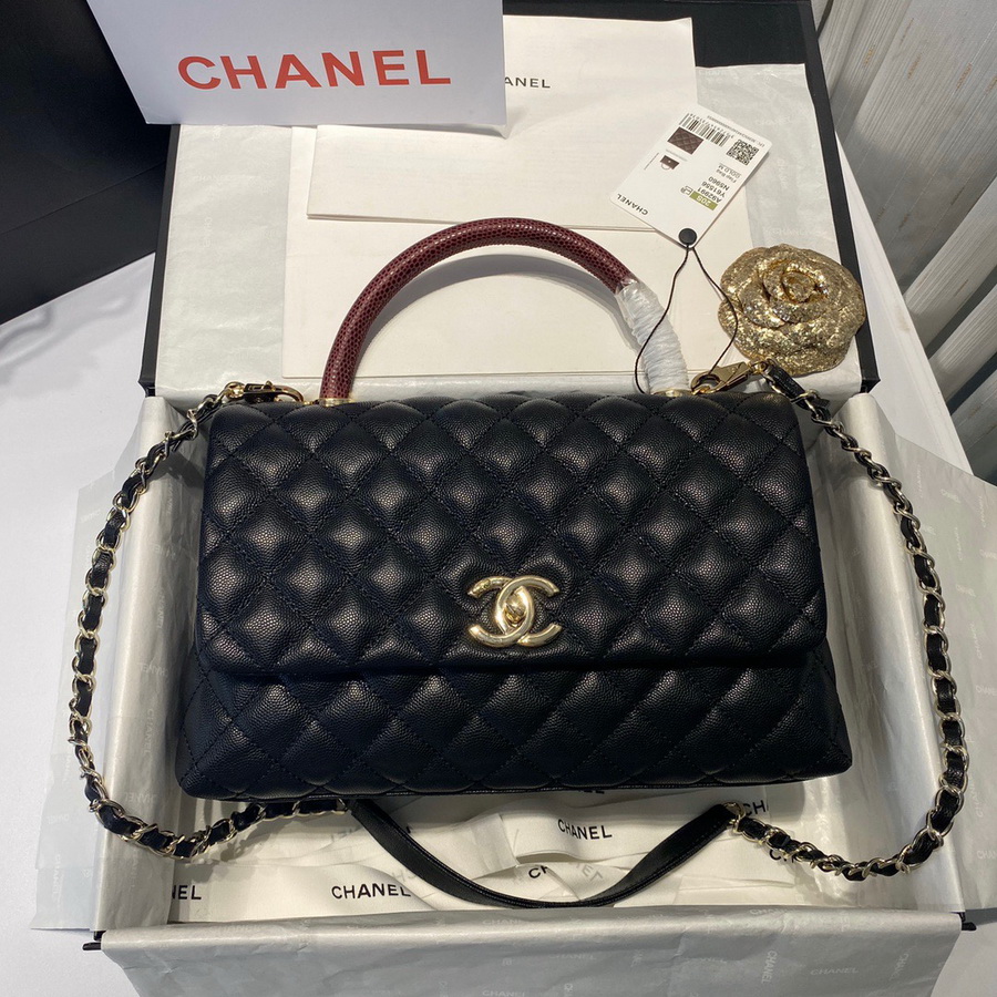 Flap Bag with Top Handle, CHANEL Handbags
