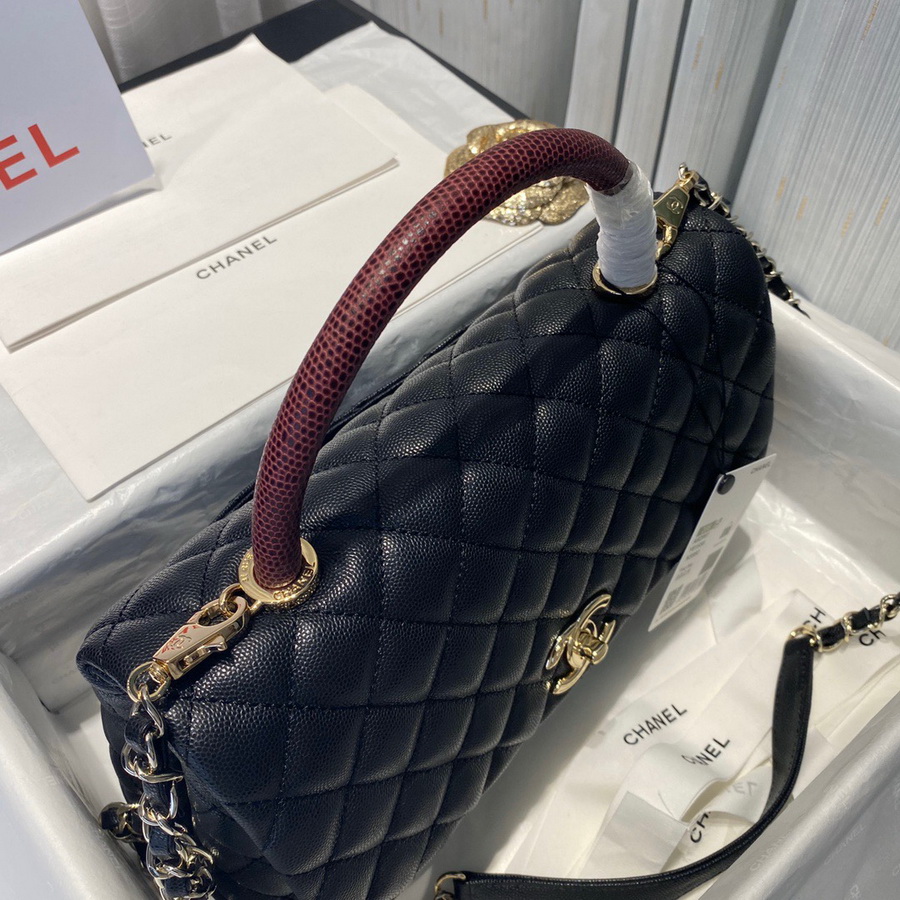 Flap Bag with Top Handle, CHANEL Handbags
