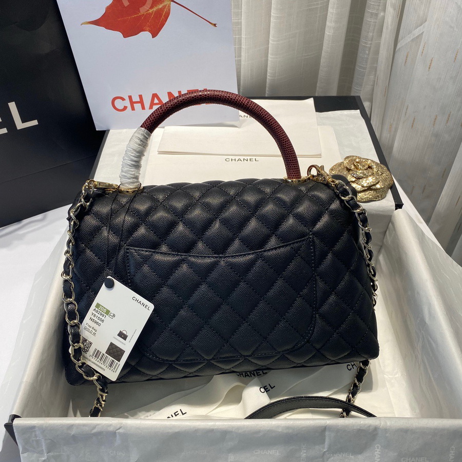 Flap Bag with Top Handle, CHANEL Handbags