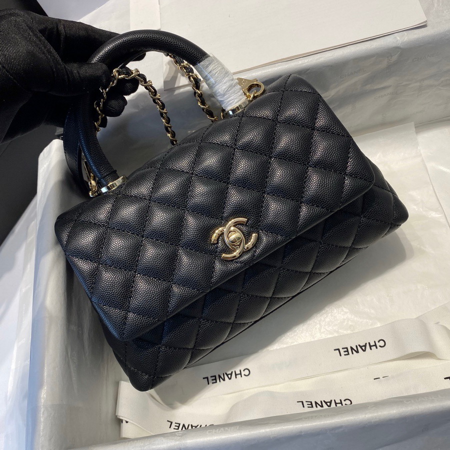 Small Flap Bag with Top Handle, CHANEL Handbags