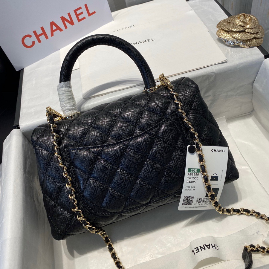 Small Flap Bag with Top Handle, CHANEL Handbags