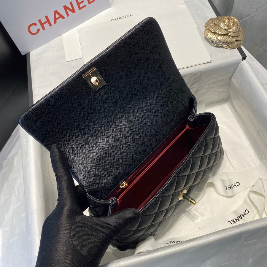 Small Flap Bag with Top Handle, CHANEL Handbags