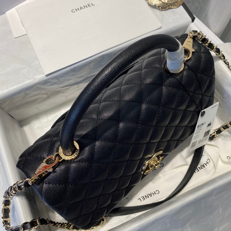 Flap Bag with Top Handle, CHANEL Handbags