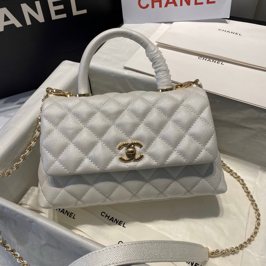 Small Flap Bag with Top Handle, CHANEL Handbags