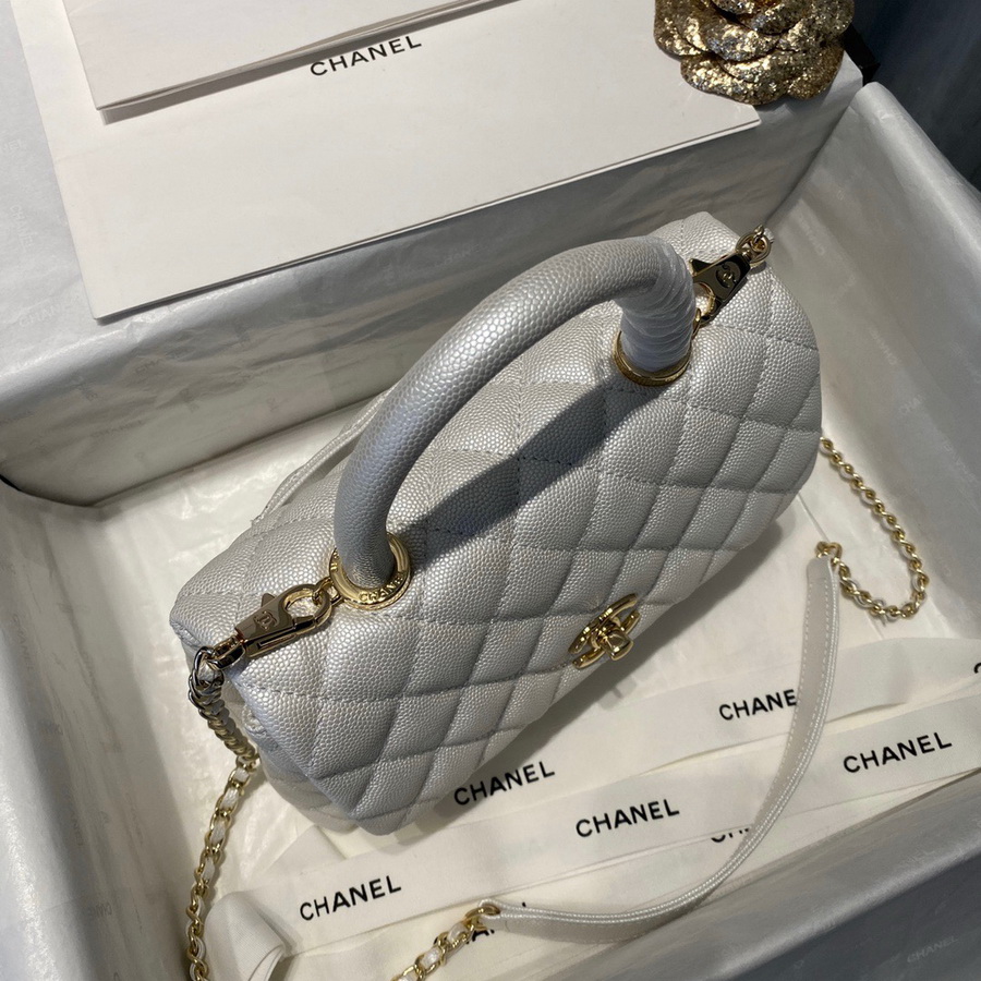 Small Flap Bag with Top Handle, CHANEL Handbags