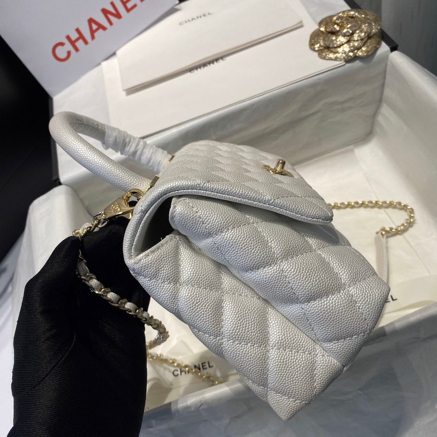 Small Flap Bag with Top Handle, CHANEL Handbags