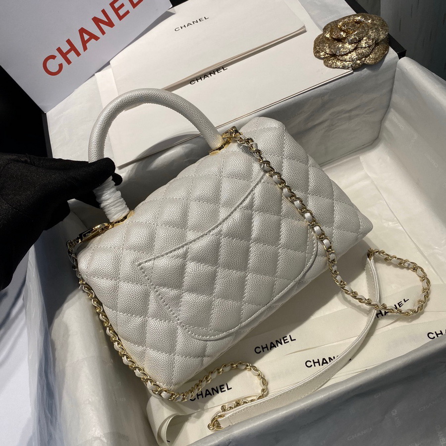 Small Flap Bag with Top Handle, CHANEL Handbags