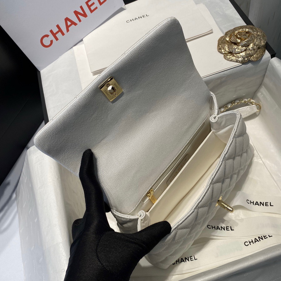Small Flap Bag with Top Handle, CHANEL Handbags