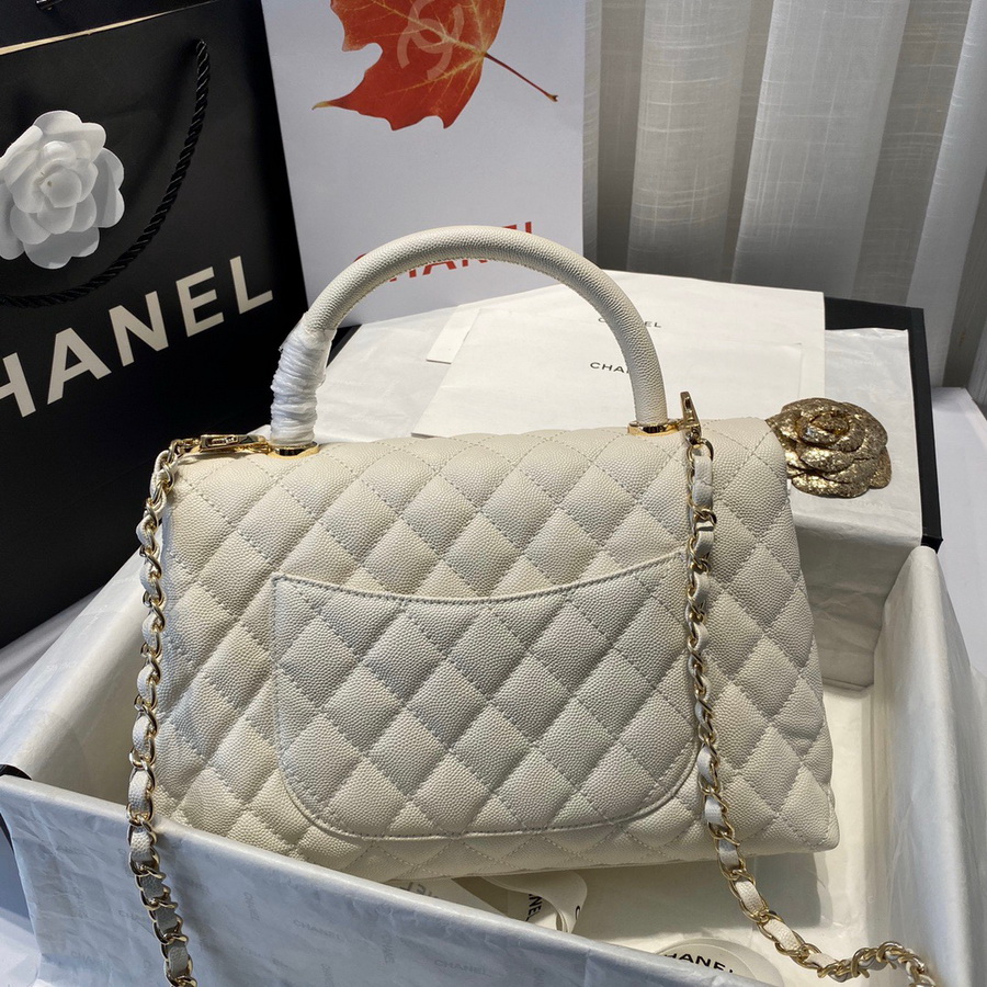 Flap Bag with Top Handle, CHANEL Handbags