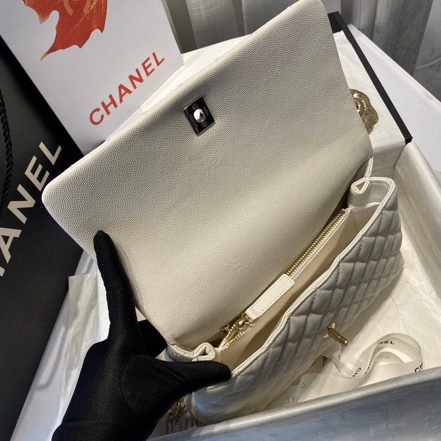 Flap Bag with Top Handle, CHANEL Handbags