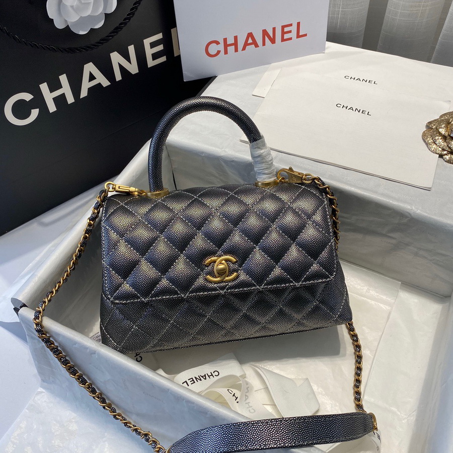 Small Flap Bag with Top Handle, CHANEL Handbags