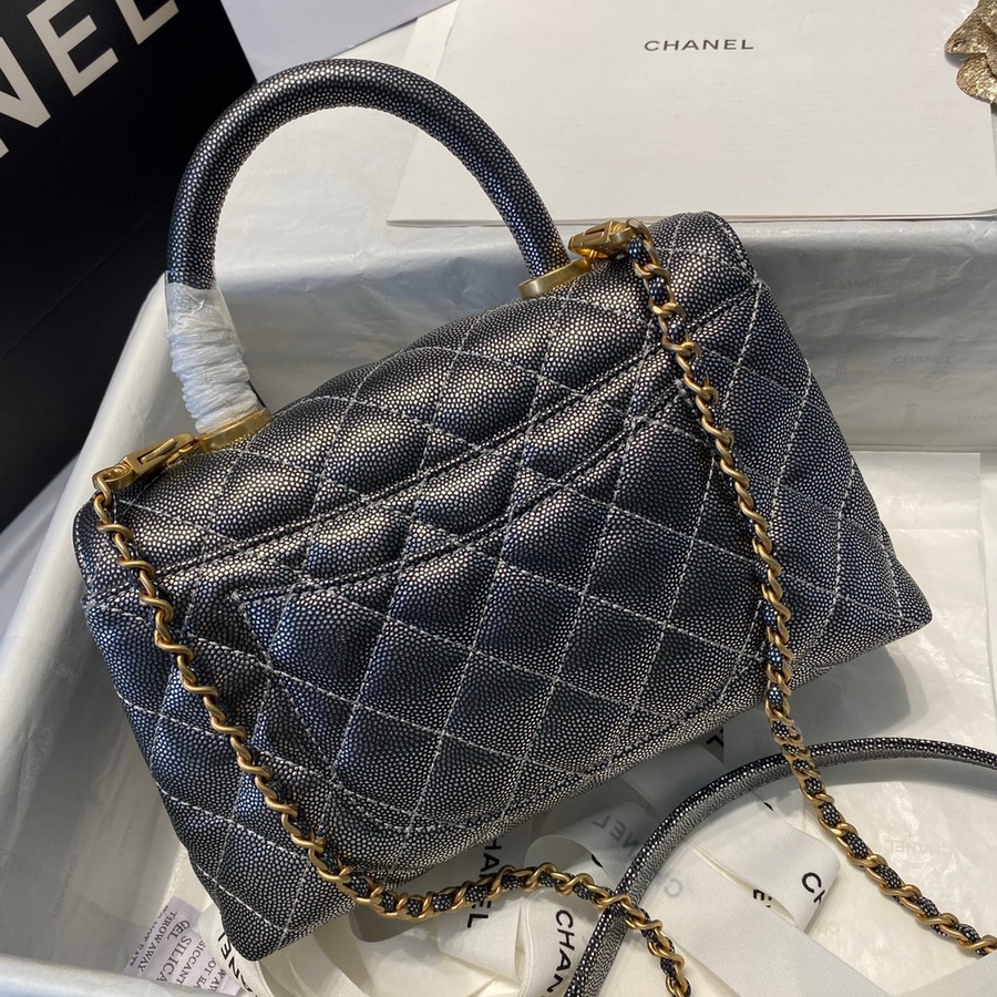 Small Flap Bag with Top Handle, CHANEL Handbags