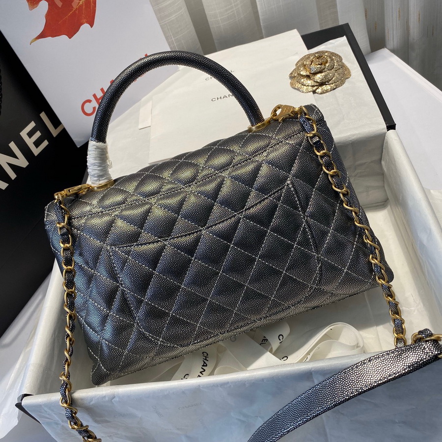 Flap Bag with Top Handle, CHANEL Handbags