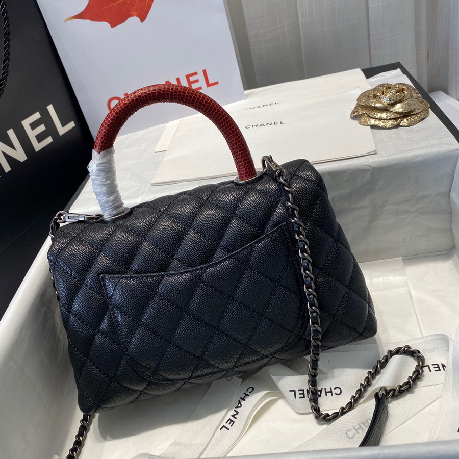 Small Flap Bag with Top Handle, CHANEL Handbags