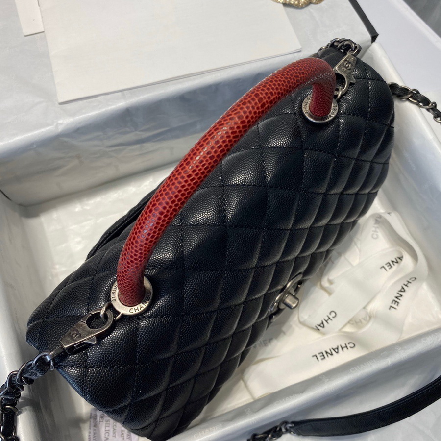 Flap Bag with Top Handle, CHANEL Handbags