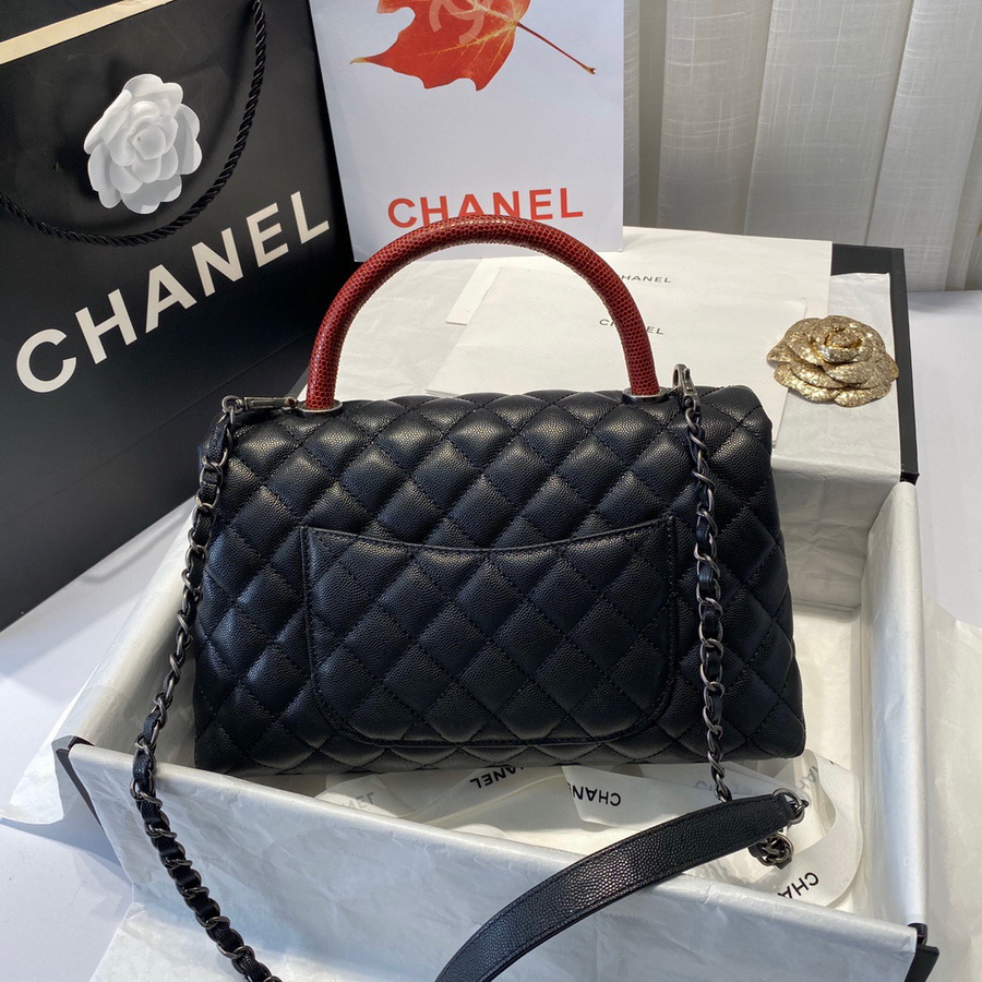 Flap Bag with Top Handle, CHANEL Handbags