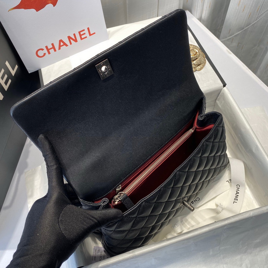 Flap Bag with Top Handle, CHANEL Handbags