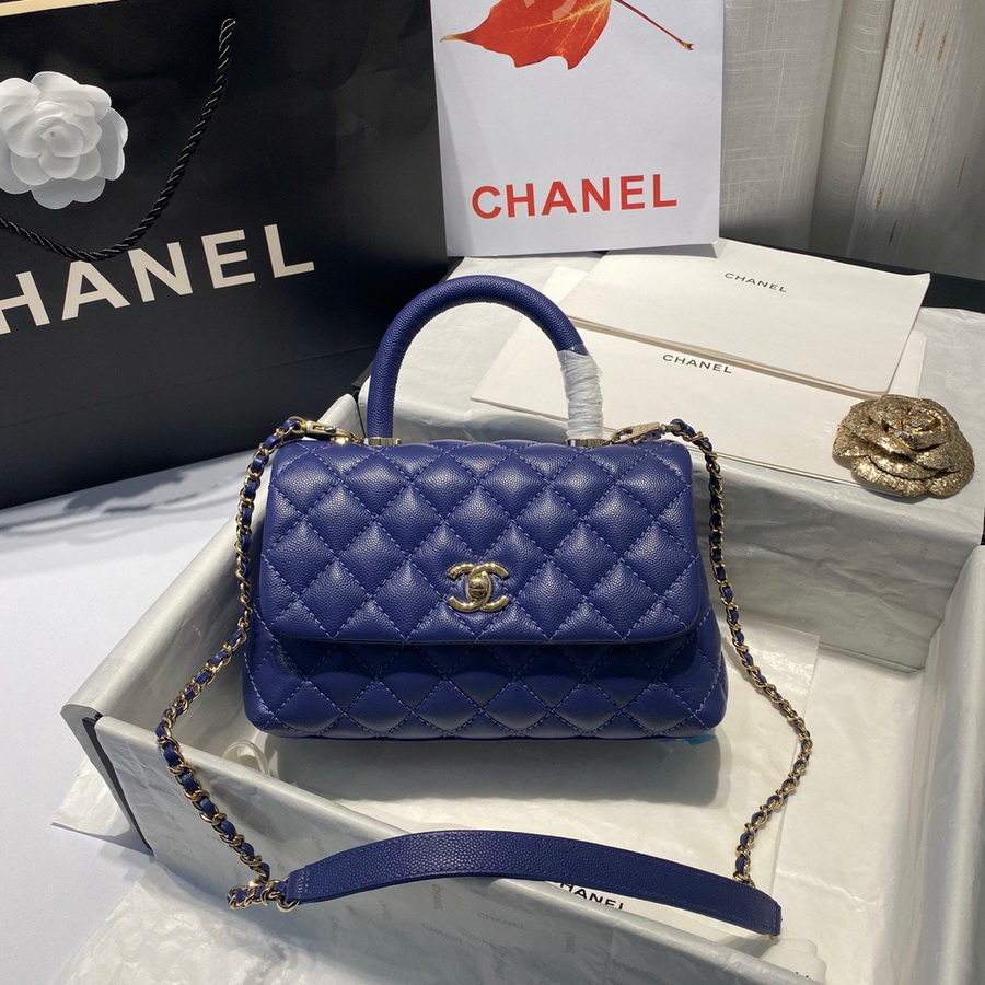 Small Flap Bag with Top Handle, CHANEL Handbags