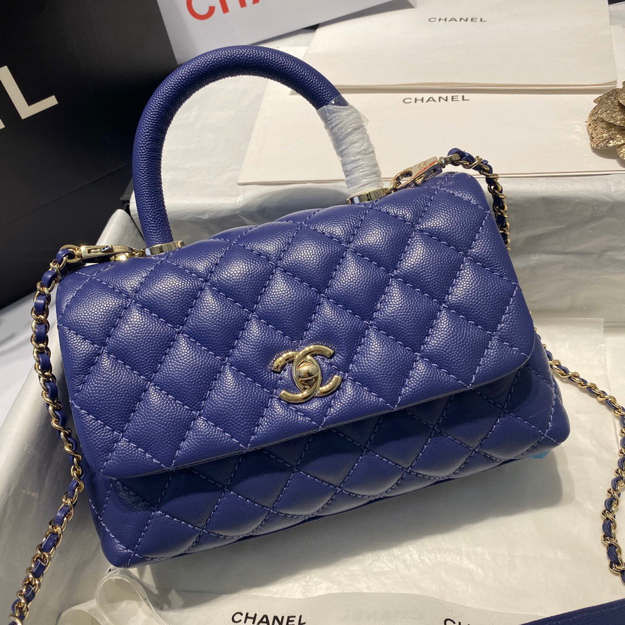 Small Flap Bag with Top Handle, CHANEL Handbags