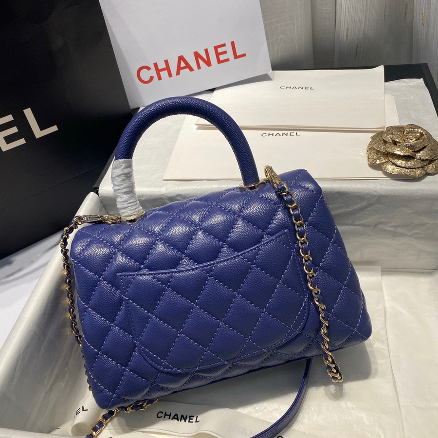 Small Flap Bag with Top Handle, CHANEL Handbags