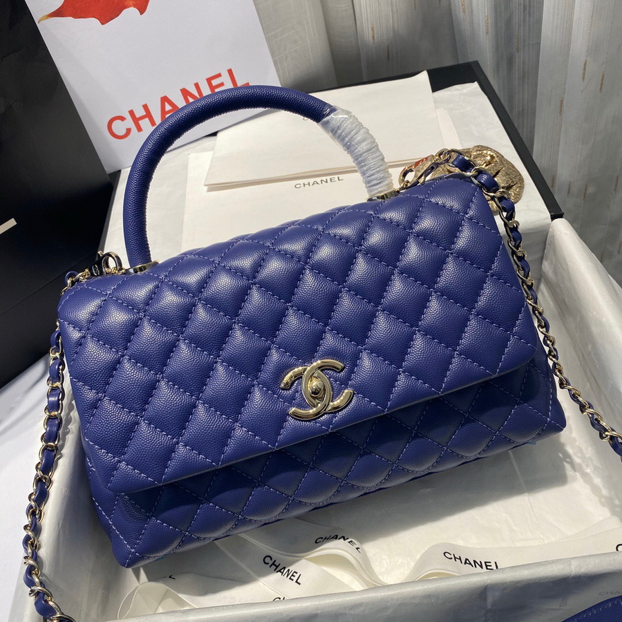 Flap Bag with Top Handle, CHANEL Handbags