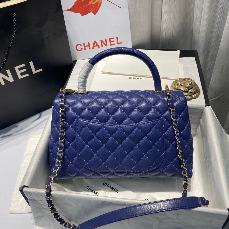 Flap Bag with Top Handle, CHANEL Handbags