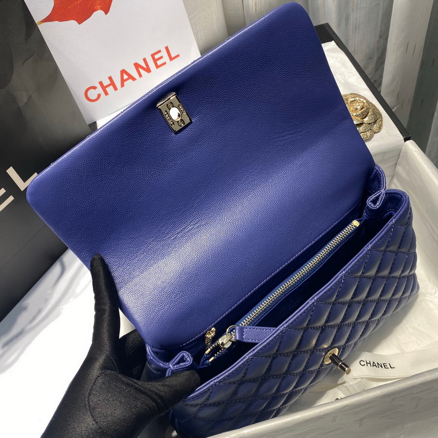 Flap Bag with Top Handle, CHANEL Handbags