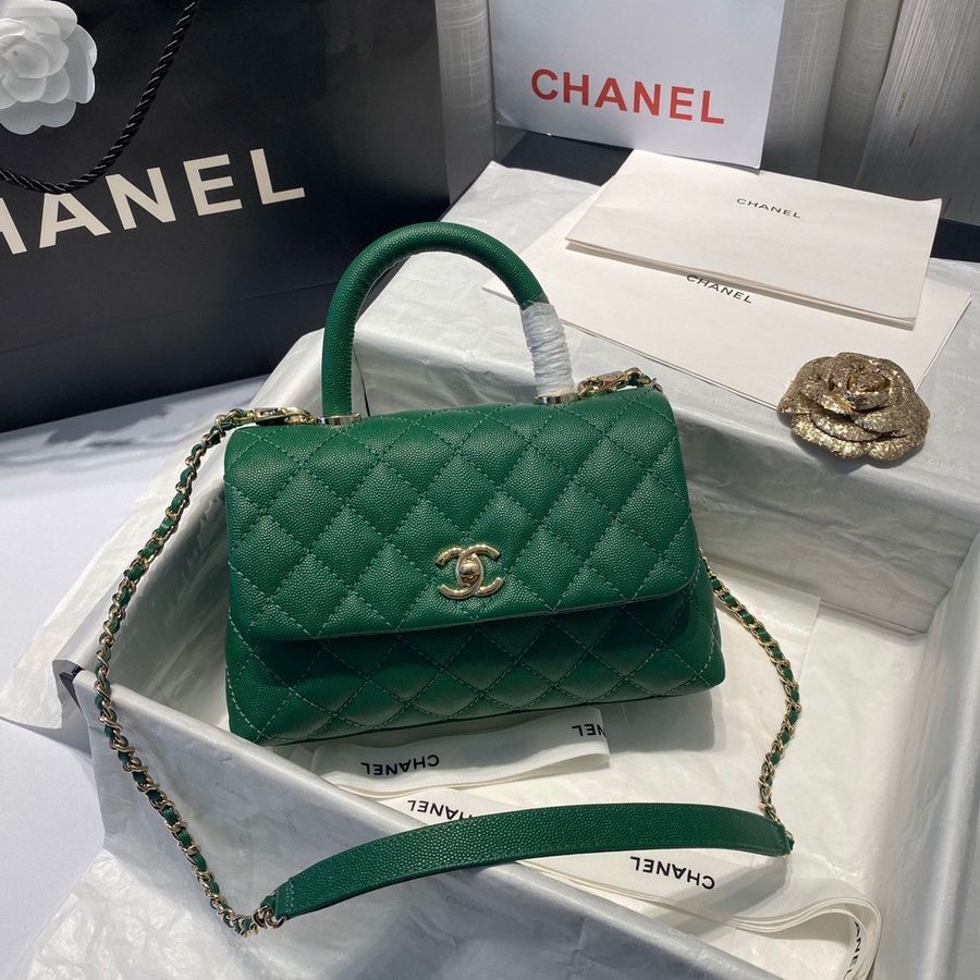Small Flap Bag with Top Handle, CHANEL Handbags