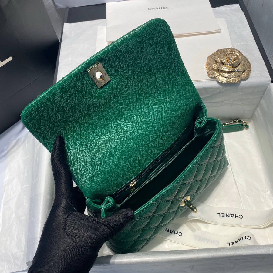 Small Flap Bag with Top Handle, CHANEL Handbags