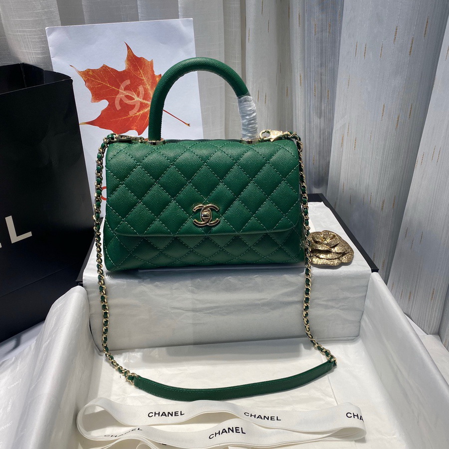 Small Flap Bag with Top Handle, CHANEL Handbags