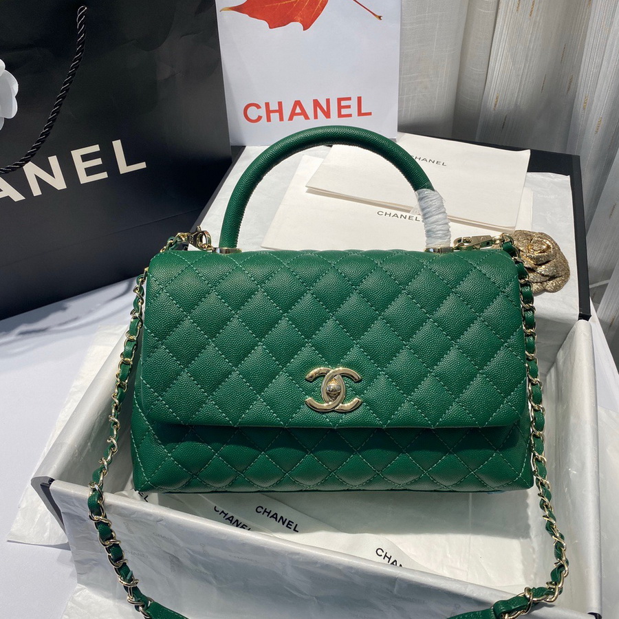 Flap Bag with Top Handle, CHANEL Handbags
