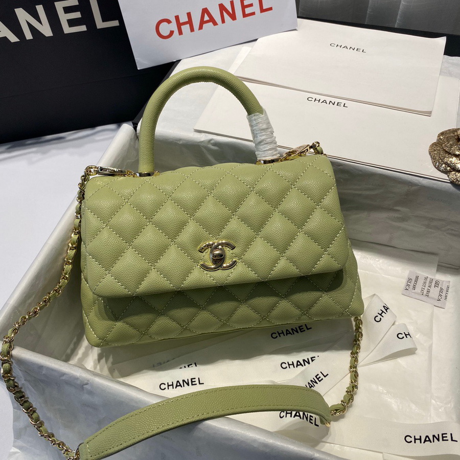 Small Flap Bag with Top Handle, CHANEL Handbags