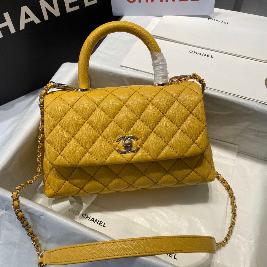 Small Flap Bag with Top Handle, CHANEL Handbags