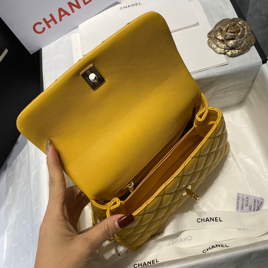 Small Flap Bag with Top Handle, CHANEL Handbags