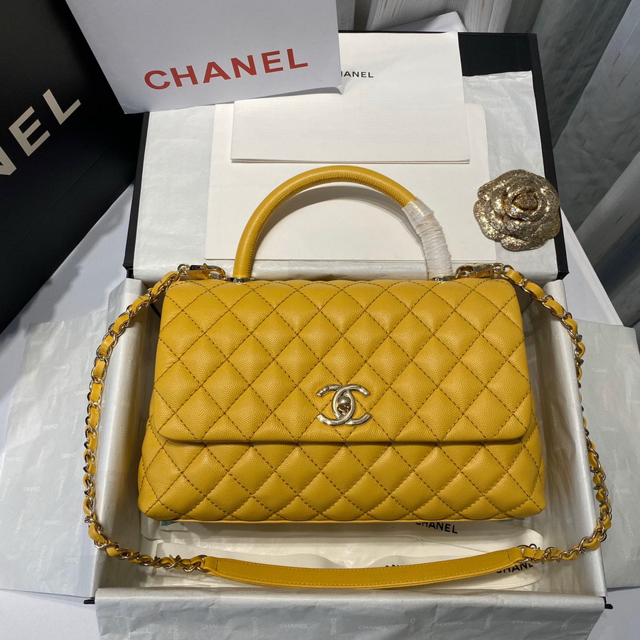 Flap Bag with Top Handle, CHANEL Handbags