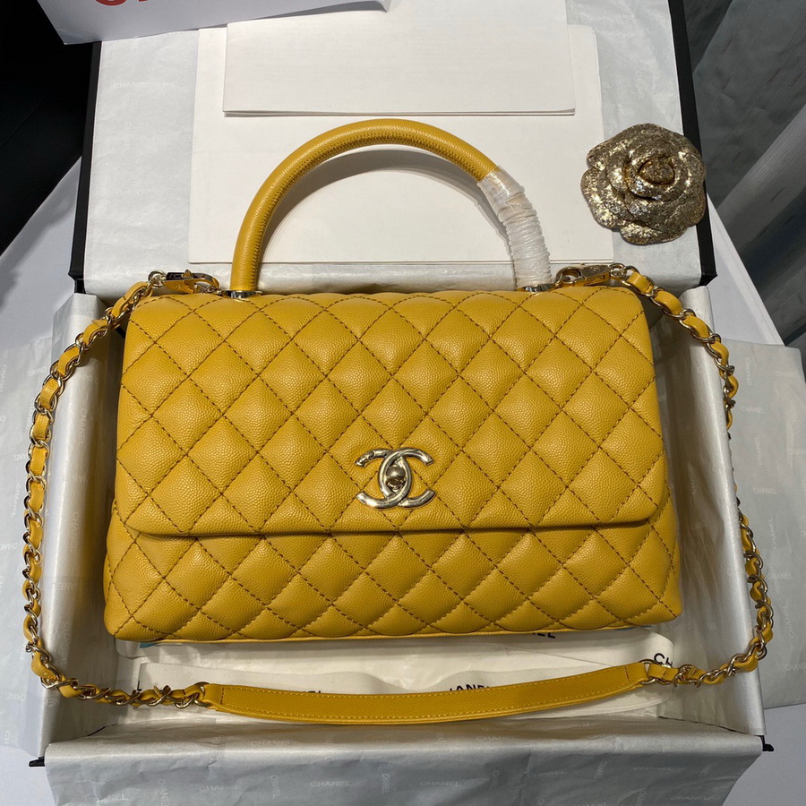 Flap Bag with Top Handle, CHANEL Handbags