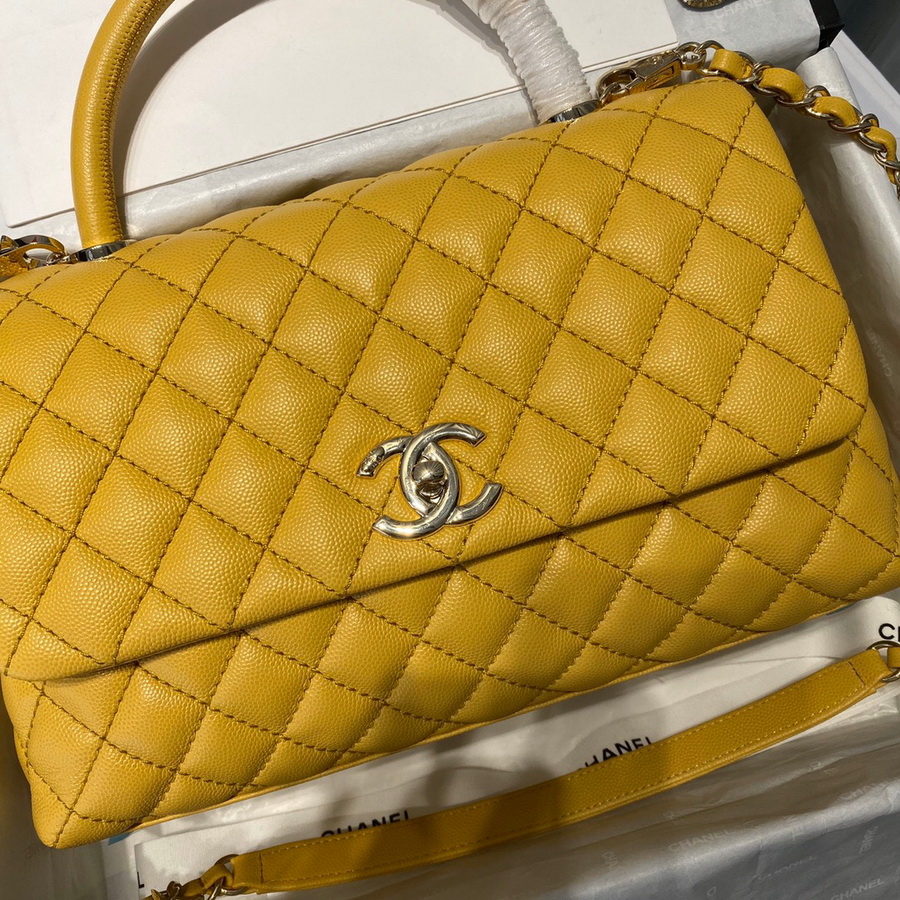 Flap Bag with Top Handle, CHANEL Handbags
