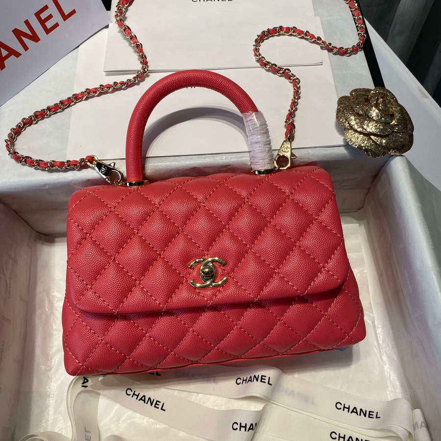 Small Flap Bag with Top Handle, CHANEL Handbags