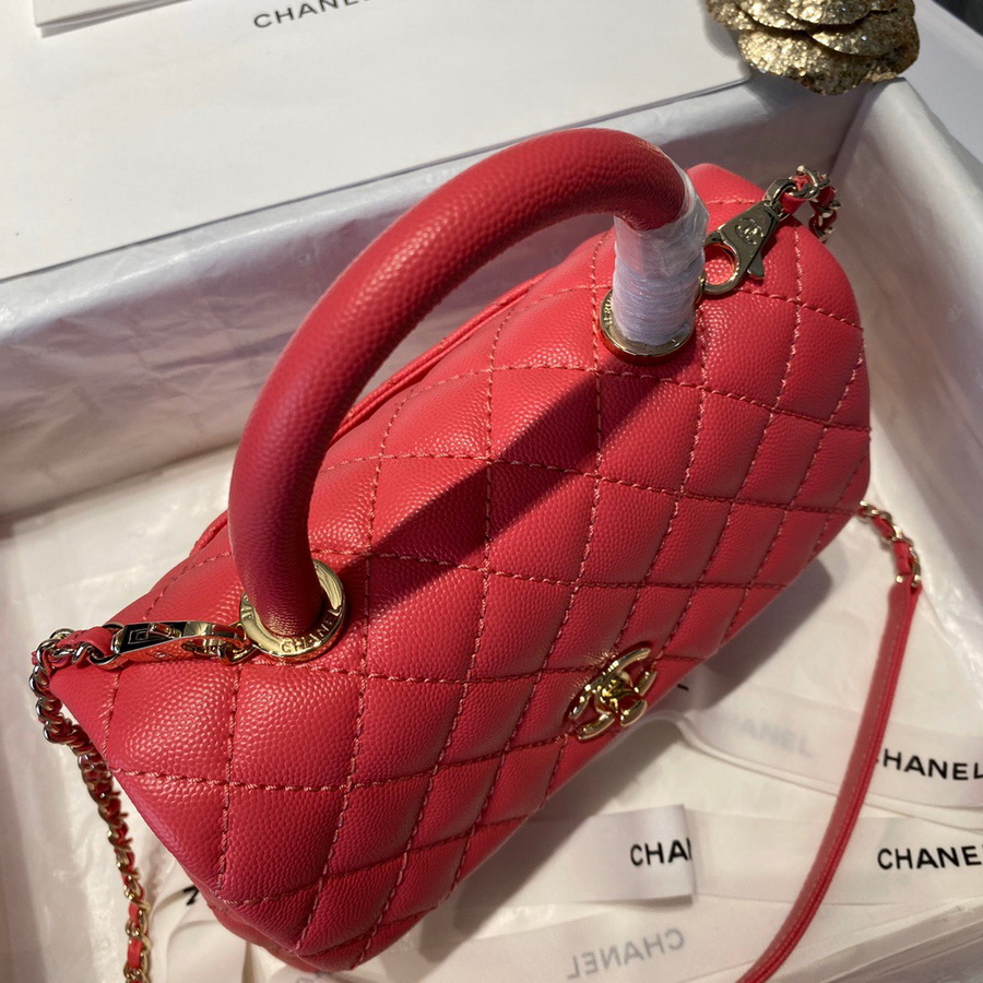 Small Flap Bag with Top Handle, CHANEL Handbags