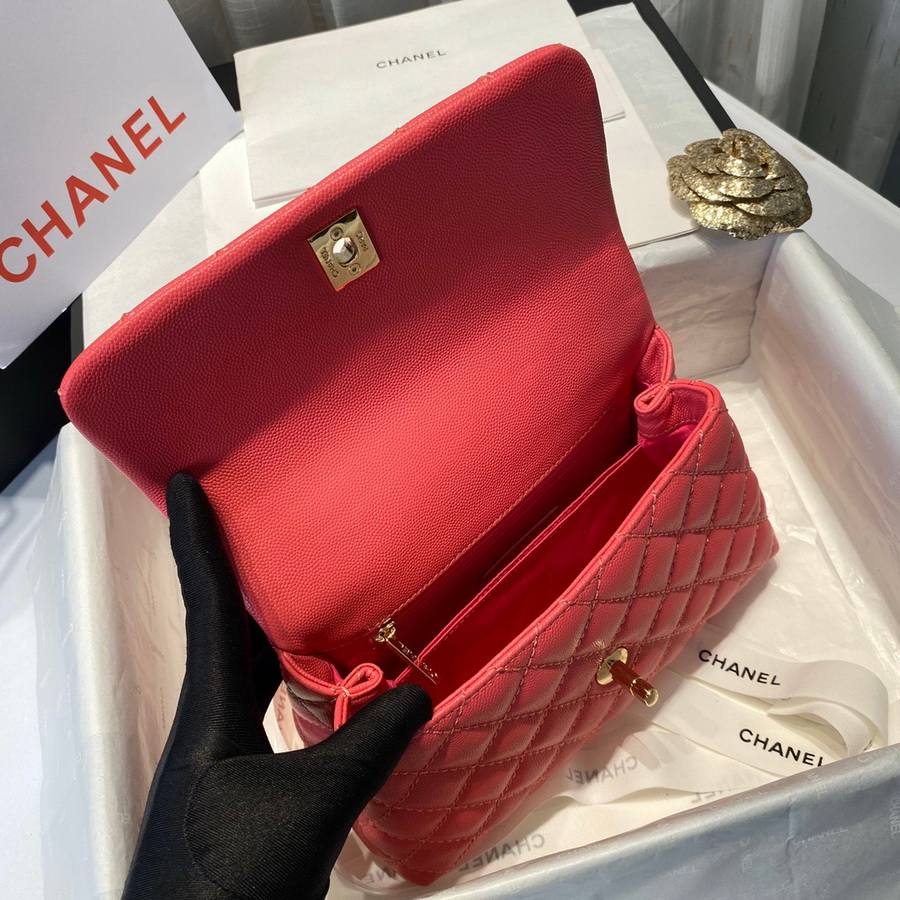 Small Flap Bag with Top Handle, CHANEL Handbags