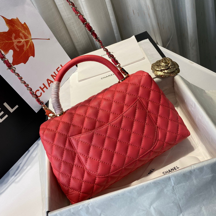 Flap Bag with Top Handle, CHANEL Handbags