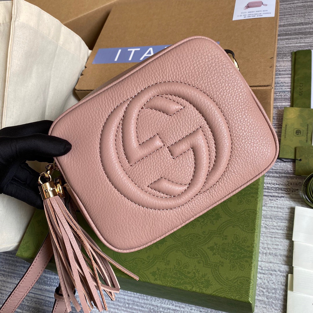 308364 Soho small leather disco bag, Gucci Crossbody Bags for Women