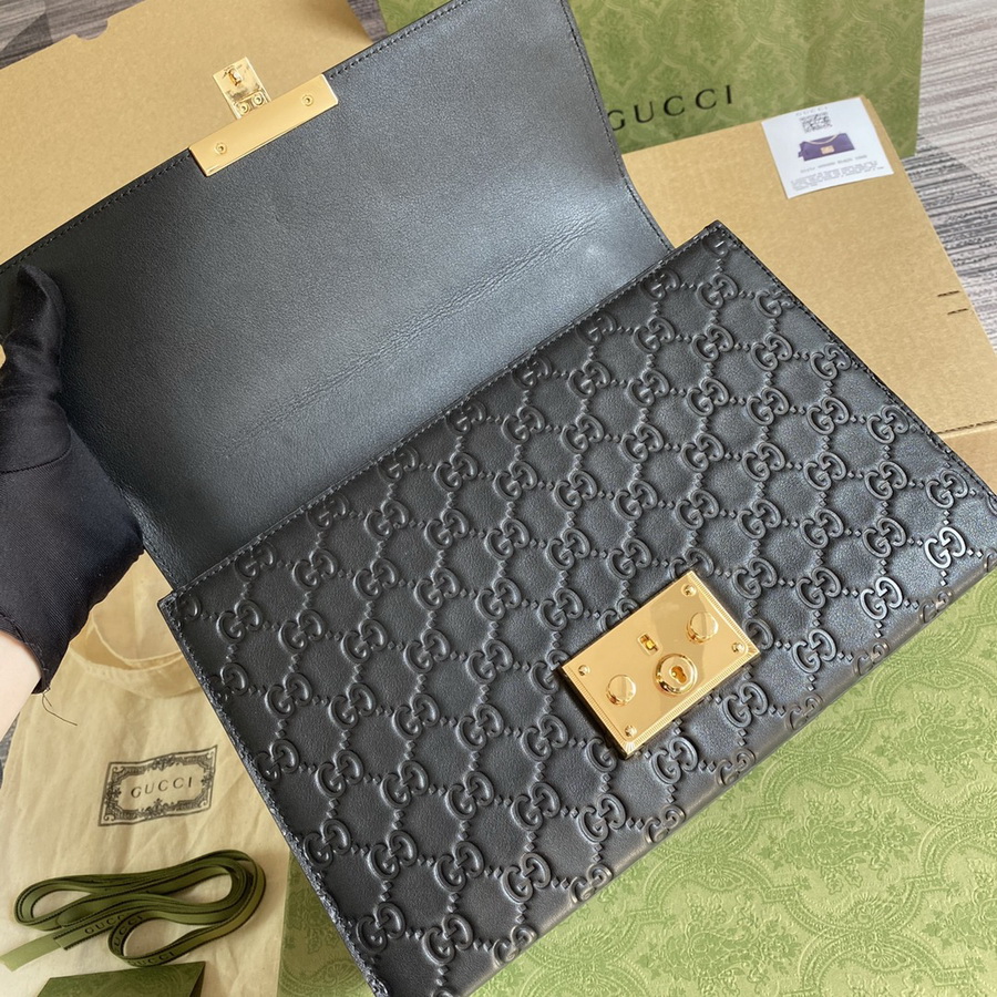 Padlock Gucci Signature shoulder bag, 409486