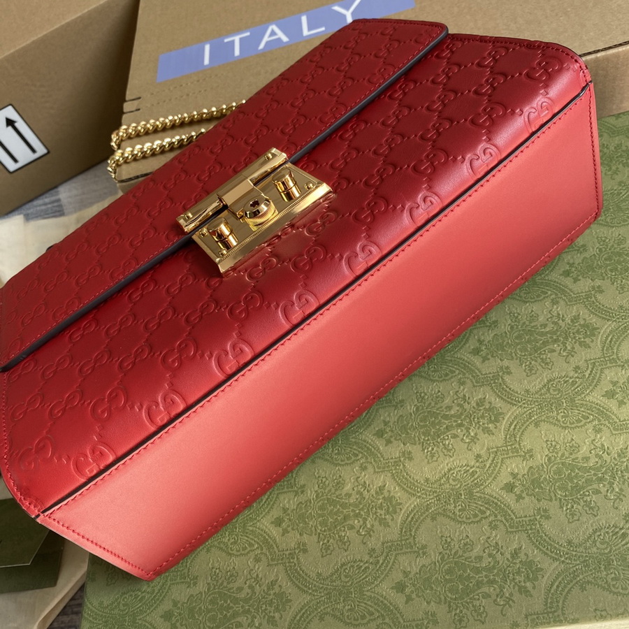 PADLOCK GUCCI SIGNATURE SHOULDER BAG, 409486
